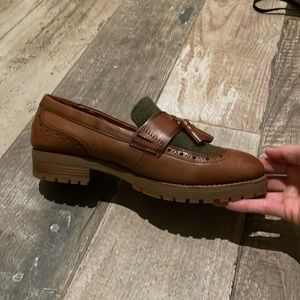 Brown leather loafers - PIKOLINOS brand - size 7.5